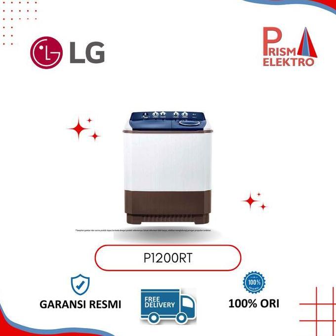 TERMURAH - LG P1200 MESIN CUCI 2 TABUNG 12KG LOW WATT