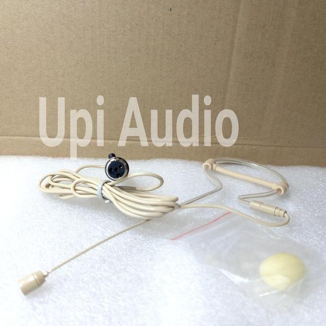 mic lidi telinga 4 pin untuk wireless microphone mini xlr 4pin Original