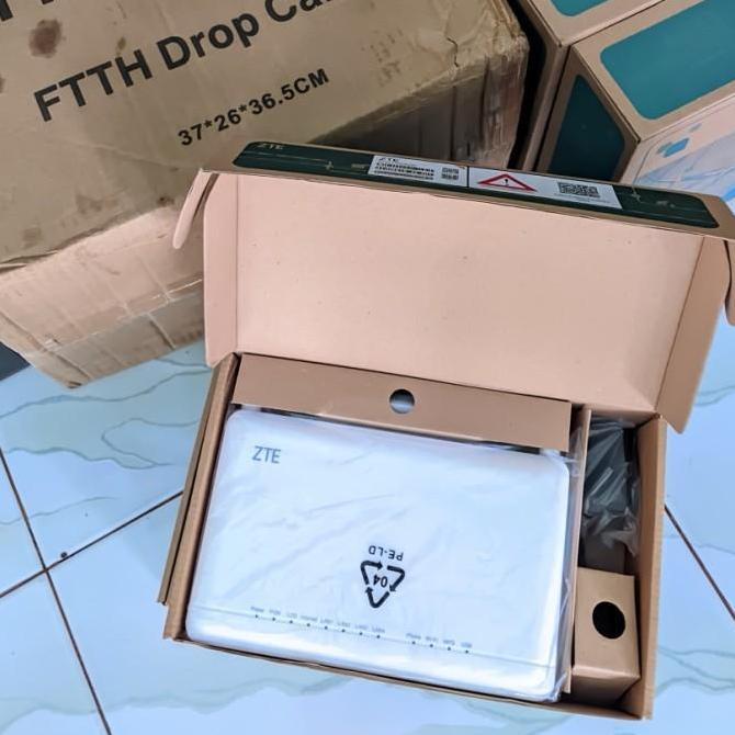 Zte Gpon F670L Baru New Paket Lengkap Termurah 100 % Original Original