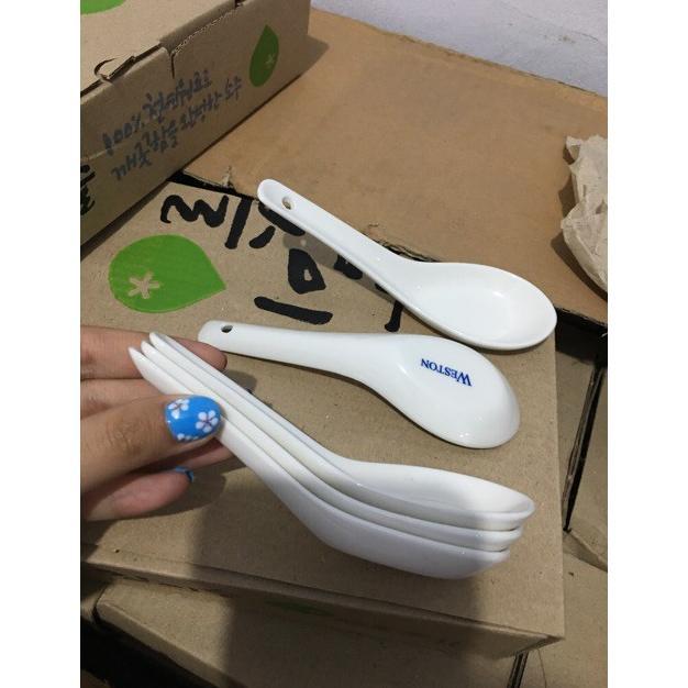 Jual 1 Lusin (12pcs) Sendok Bebek Keramik Weston / Sendok Bebek Keramik / Sendok Keramik Weston Send