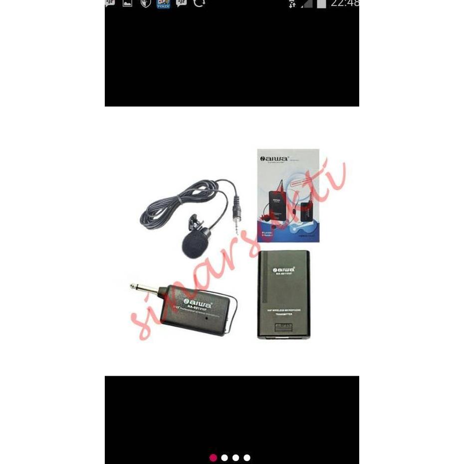 Mic wireless Aiwa NA 801 VHF ( clip on ) Original