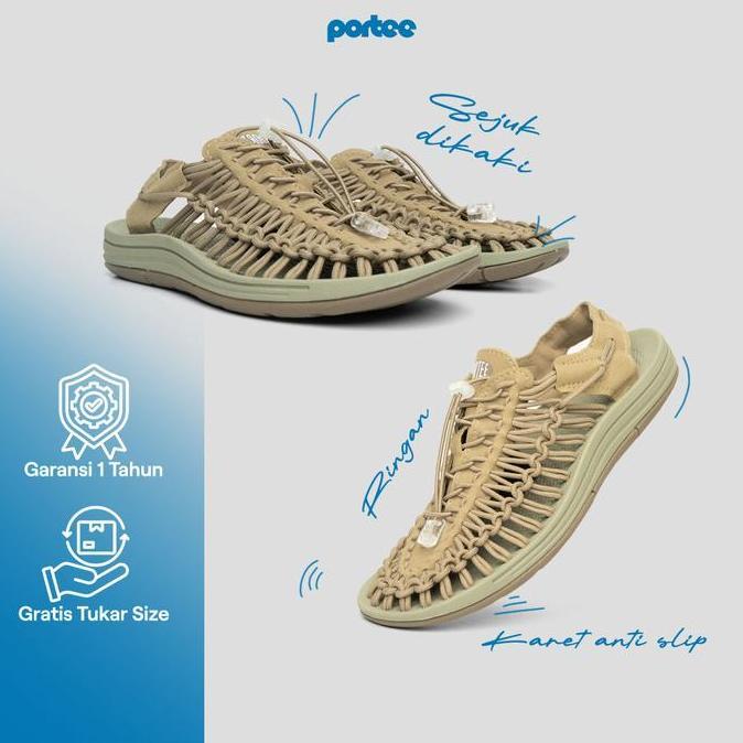 Sandal Pria Portee Goods Loom Sandal Mocca