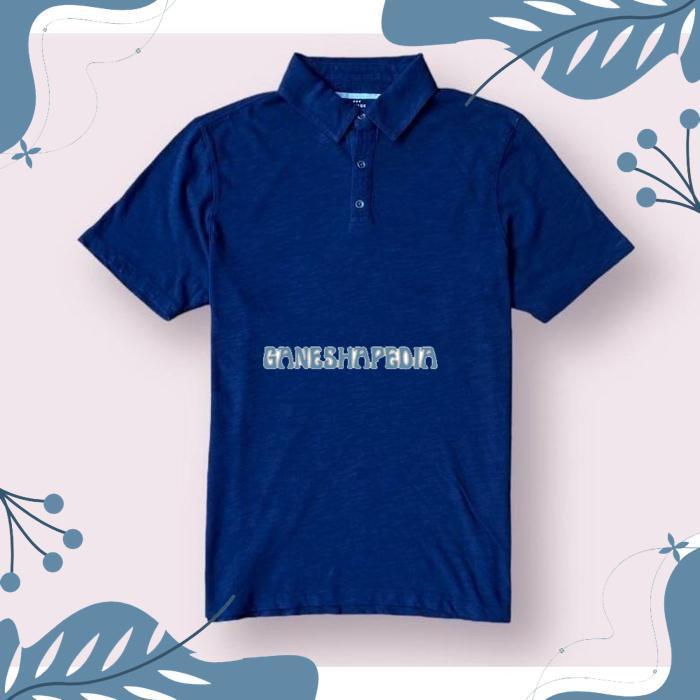 COD Ew64 POLO SHIRT VINTAGE SLUB COTTON / KAOS POLO KERAH POLOS ADEM ORIGINAL SISA EXPORT Hemat Term