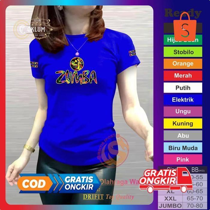 ad-3 et-12 gfd-6 Kaos senam zumba terbaru kaos pendek Baju senam aerobic olah raga fitnes zumba baju