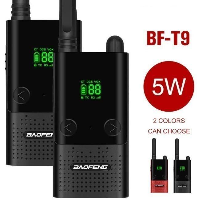 HT BAOFENG T9 ORIGINAL Walkie Talkie Jangkauan Jauh, Suara Jernih, Fitur Lengkap handy  talky ht  mi