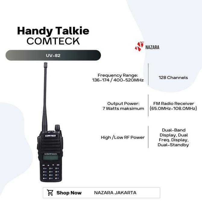 Handy Talkie HT Comteck UV-82 Dual Band Original