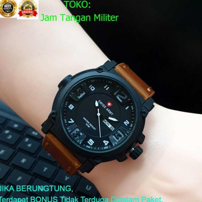 DF368>> Jam tangan SWISS ARMY Untuk PRIA FITUR TANGGAL AKTIF SA461540 - Jam tangan Merek Terbaik Wat