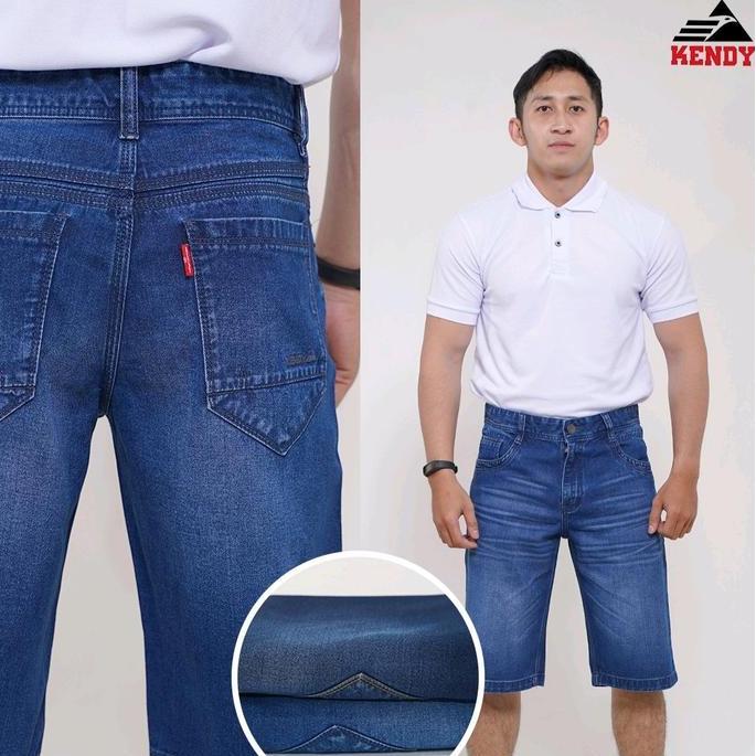 DT106 >> CELANA KENDY PENDEK JEANS PRIA | CELANA KENDY PENDEK JEANS