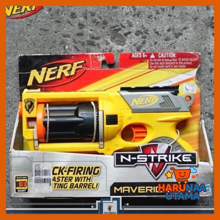 MAINAN HOBI - NERF MAVERICK REV-6 BLASTER WITH SUCTION DART CLASSIC NERF DISRUPTOR COMMANDER AGILITY