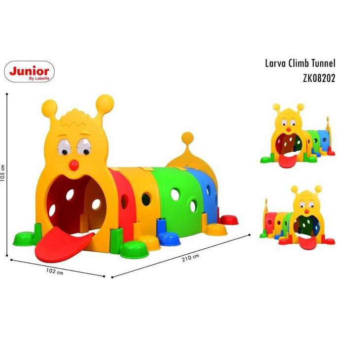 JUNIOR caterpillar TUNNEL AND CLIMB MAINAN TEROWONGAN ANAK