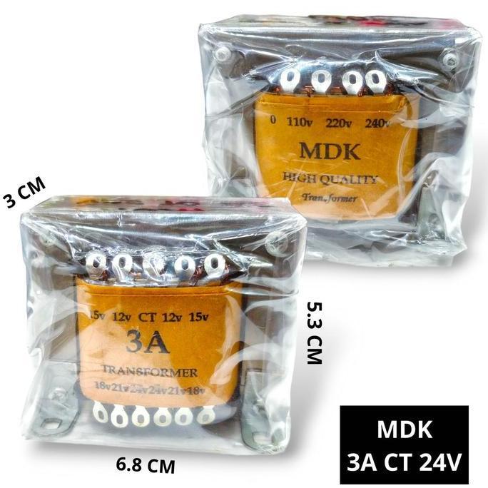 {{{{}}] Trafo Segi 3A CT 24V MDK Travo Kotak