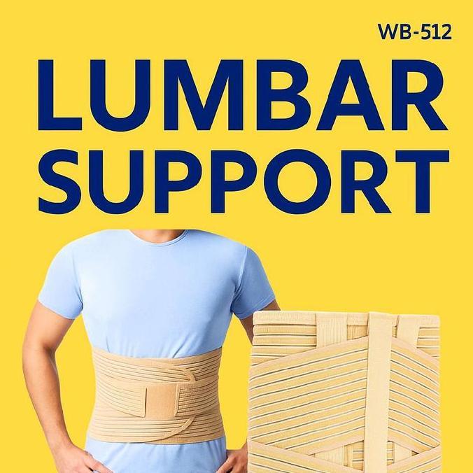 Dr Ortho WB-512 Korset Lumbal  Dengan 4 Stays Untuk Postur Tubuh Dan Kesehatan Punggung Size S M L X