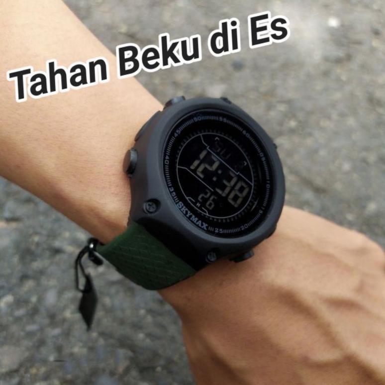 Jam Tangan Skymax Pria Digital Sport 100% Original Anti Air 30 Meter Standar Militer Waterproof Spor