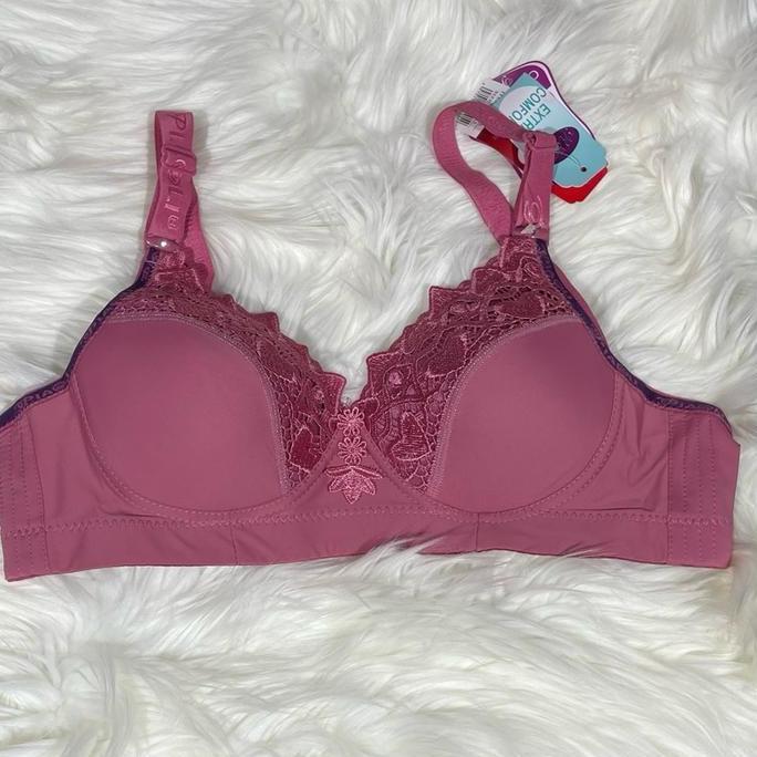 Promo Bh piaoli kancing 3 tanpa kawat  05 Busa push up renda COD