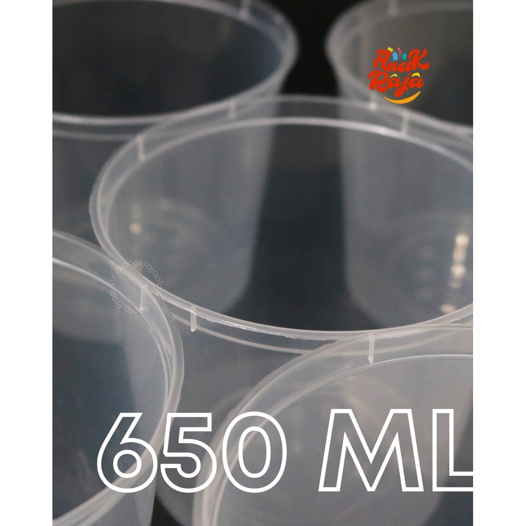 Thinwall Round 650ml DM 25pcs Thinwall Bulat