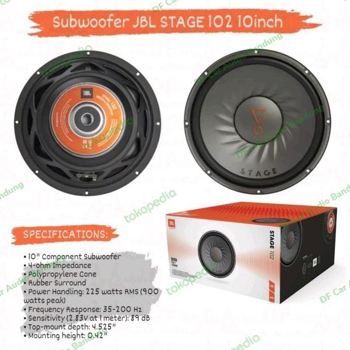 TERMURAH - Subwoofer 10" JBL STAGE 102 10inch