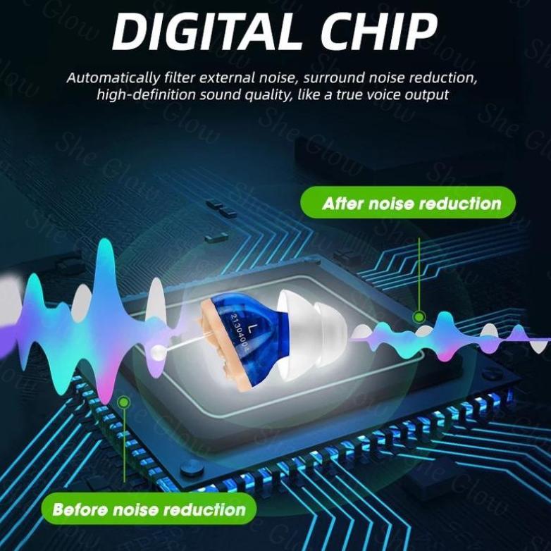 Alat Bantu Dengar Terkecil CIC Mini Hearing di Dalam Telinga Bantu Dengar In-Ear AId GM Alat Bantu D