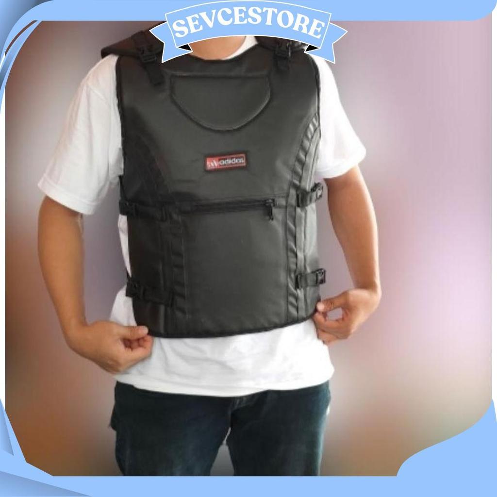 Rompi Motor Pelindung Dada Depan Belakang Ada Saku Resleting Ori