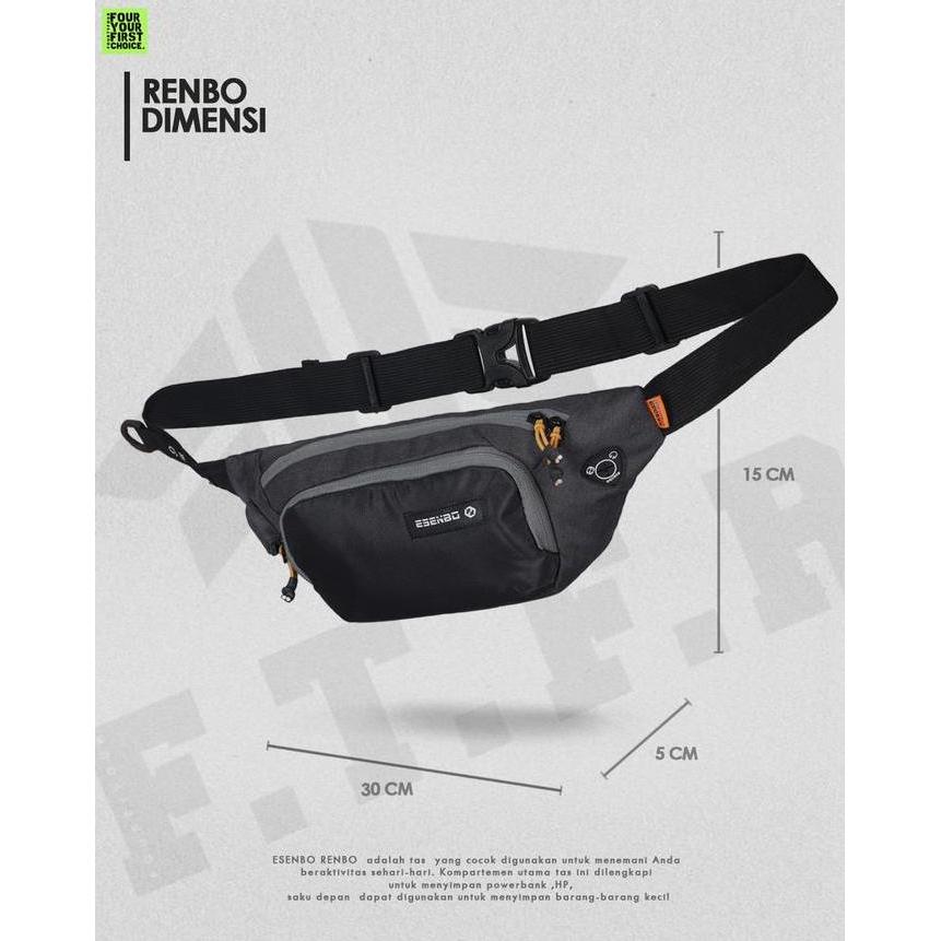 ESENBO RENBO - Tas Pinggang Casual Pria Wanita Premium Esenbo Renbo - Waistbag Casual Pria Wanita Pr