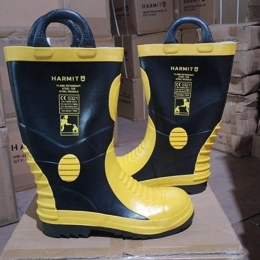 Sepatu Pemadam Kebakaran / Fireman Boots Harmit Boot Pemadam Kebakaran