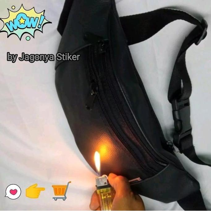 Tas waistbag Pria Kulit Sapi Selempang Selendang Chest Bag Anti Air