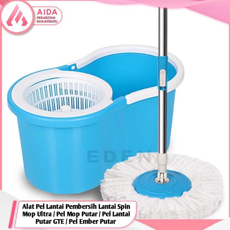 Alat Pel Lantai Pembersih Lantai Spin Mop Ultra / Pel Mop Putar / Pel Lantai Putar GTE / Pel Lantai 