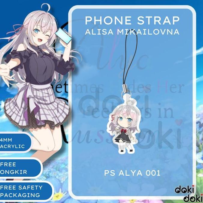 PHONE STRAP HP ANIME ALYA ALISA MIKHAILOVNA TOKIDOKI BOSOTTO ROSHIDERE 2 SISI