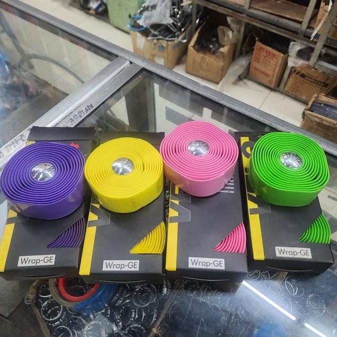 Velo Wrap Ge Bar Tape Eva Handlebar Tape Velo Warna Ungu Pink Hijau Kuning Bartape Velo Wrap-Ge Warn