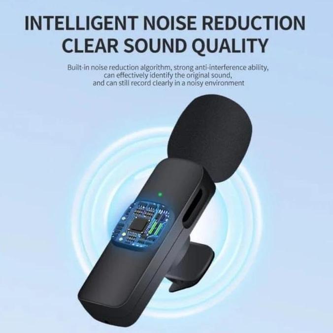Microphone Wireless Mic Clip on Youtube Wireless Usb / Mic Youtuber Bluetooth Mikrofon Live