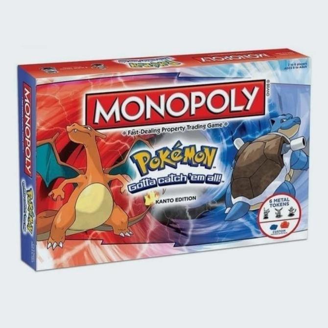 Monopoly Pokemon Kanto Edition Board Game Trading Game WAR
