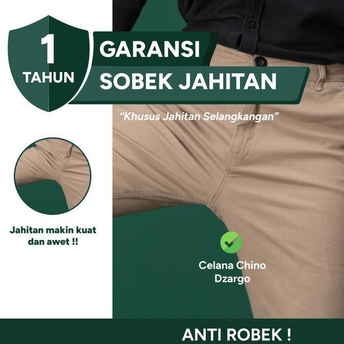 Dzargo Celana Chino Panjang Pria Premium Slimfit (chinos, cinos) Moca