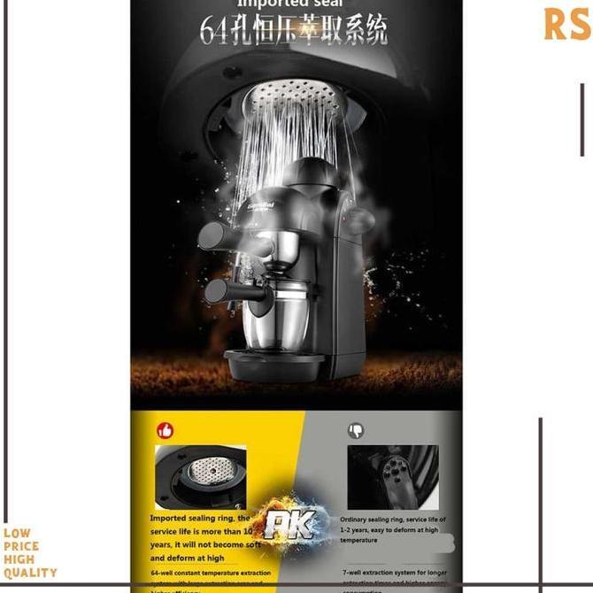Promo  Mesin Kopi Espresso Semi Otomatis 240ml/Gemilai Coffee Machine