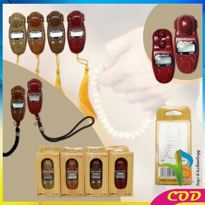 Promo [COD] RB C383 Tasbih Digital Kayu / Tasbih Digital Premium Mini Tally Counte COD