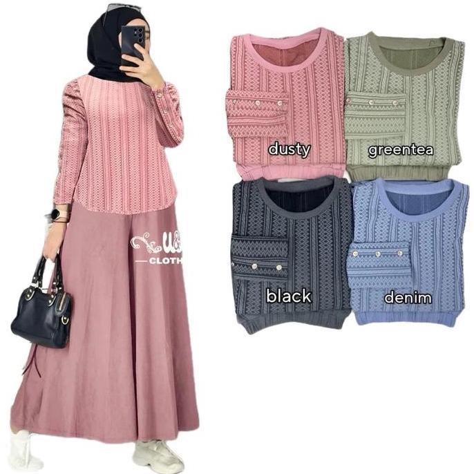Promo Set kulot viral kekinian / kulot 420 / baju muslim / setelan kulot / gamis wanita / pakaian mu