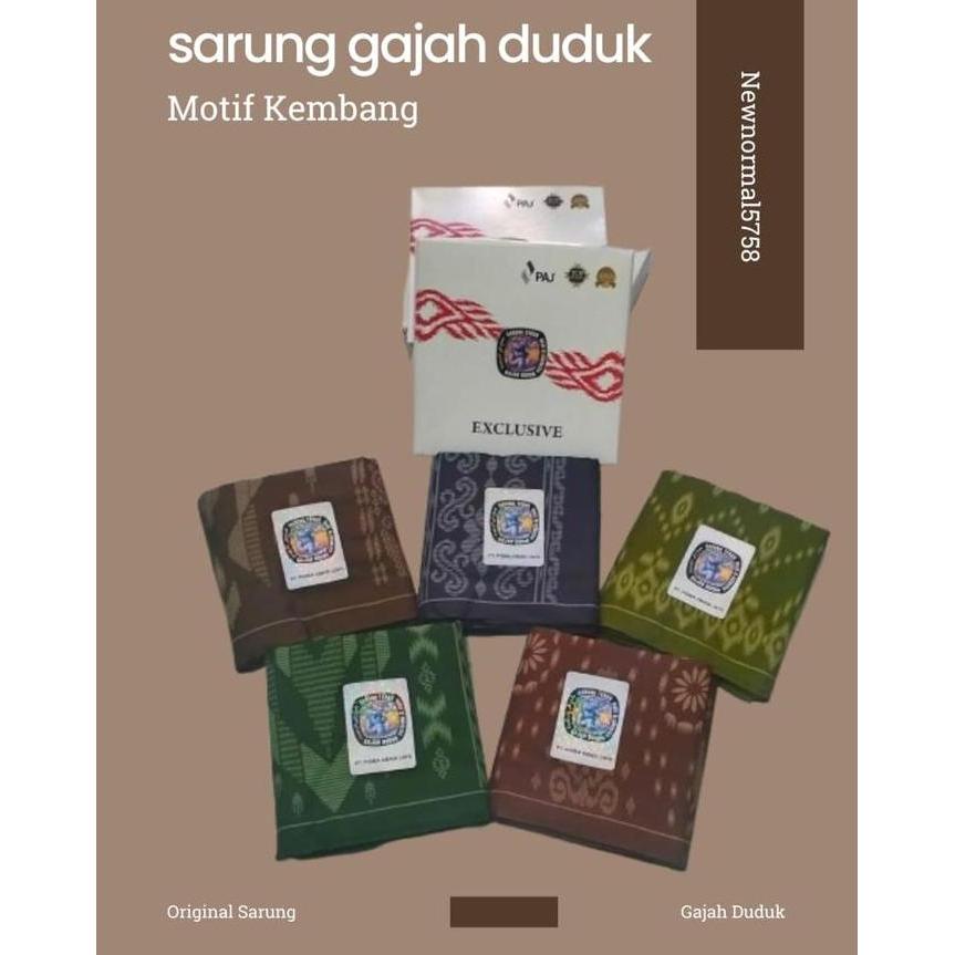Promo Sarung Gajah Duduk Exclusive Grosir 1 Dos dan 1 Kodi TERARU DAN TERMURAH COD