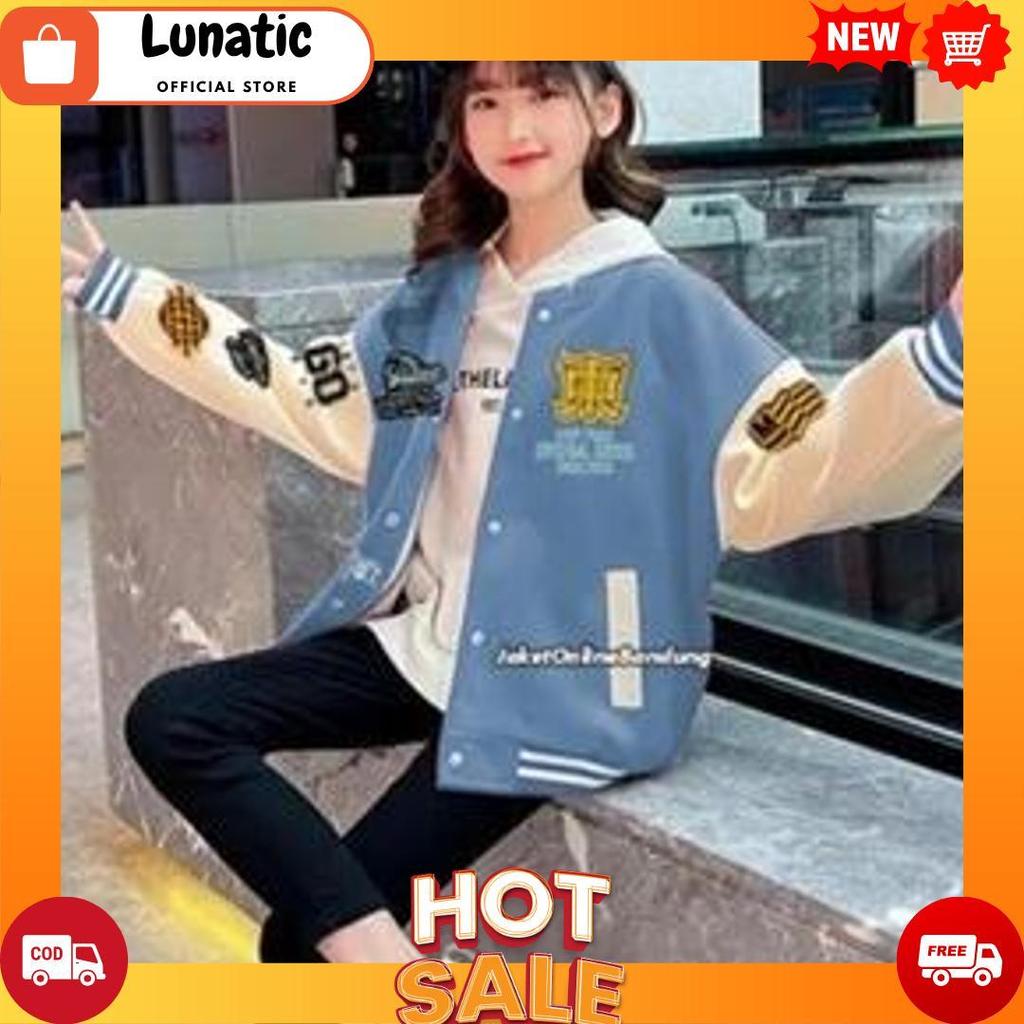 Jaket Hoodie Baseball Varsity Original Full Bordir Bahan Premium Tebal / Jaket Vintage Vintage COD[B