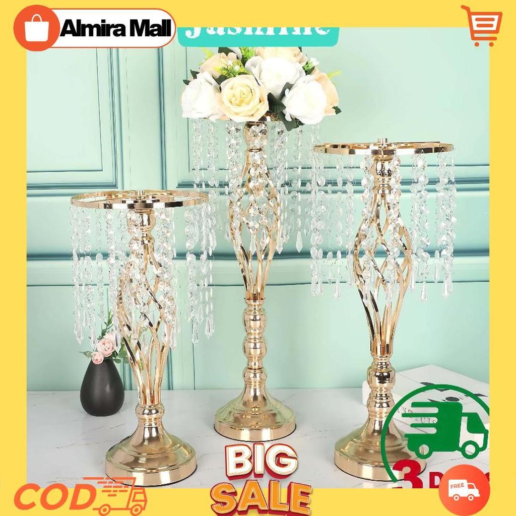 [Cod] Realy StockVas Bunga Hiasan Dekorasi Ruang Tamu Mewah Pajangan Lemari Kaca Luxurious Wedding V