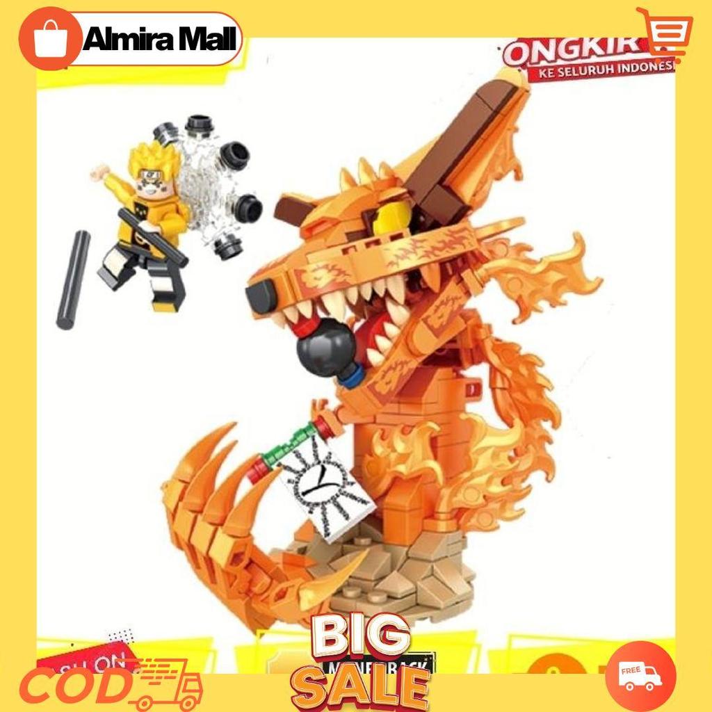 Mainan Anak Brick Figure Naruto Kyubi Kurama Besar Bricks Naruto Shippuden Akatsuki Sasuke Kakashi I