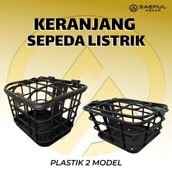 Promo Keranjang Depan Plastik Sepeda Listrik Skuter Listrik Motor Listrik Outdoor COD