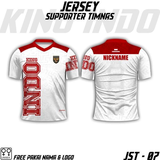 Viral Kaos jersey suporter timnas indonesia baju sepak bola timnas