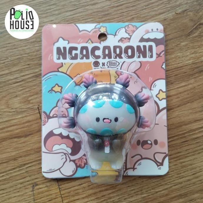 ngaew Ngaew x Grape brain Ngacaroni Sapphire sofubi