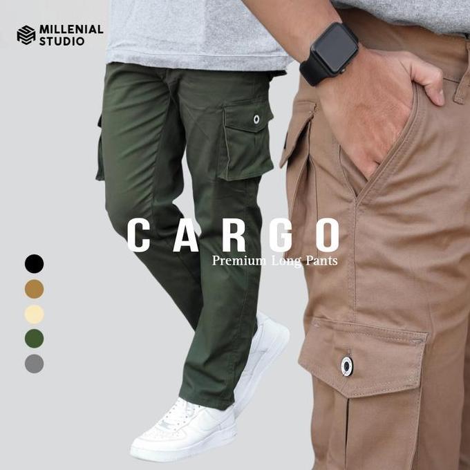 Promo Celana Cargo Panjang Pria Premium Cargo Panjang Pria Slim Straight COD