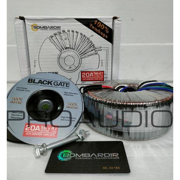 Trafo Toroid 20 A 56 V 20A 56V blackgate bombardir original