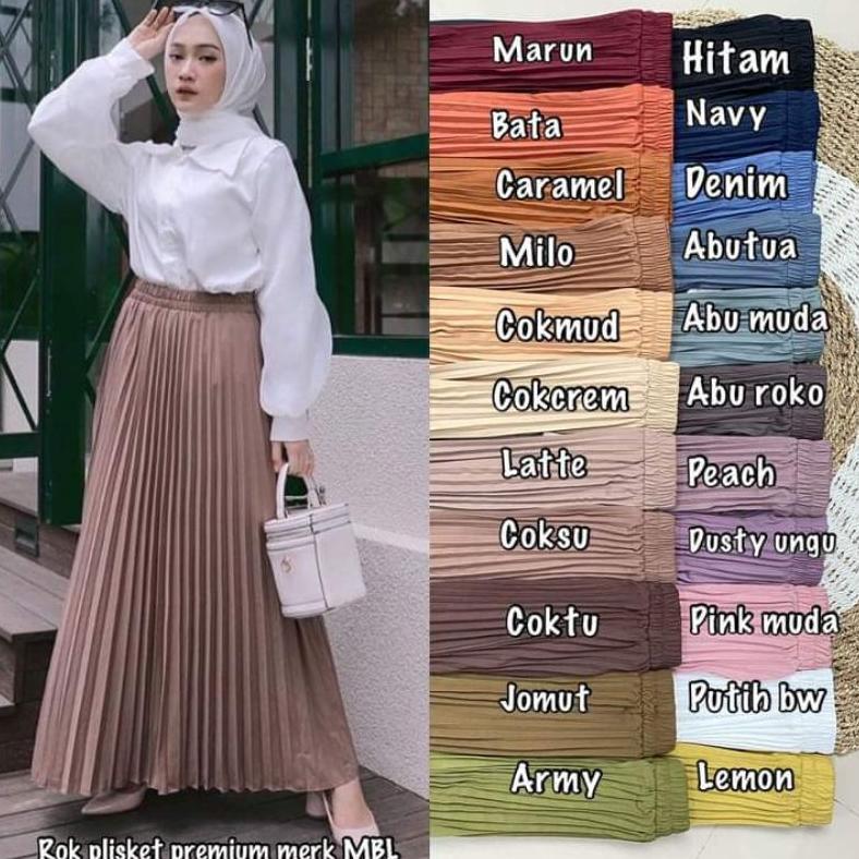 Rok plisket premium merk MBL