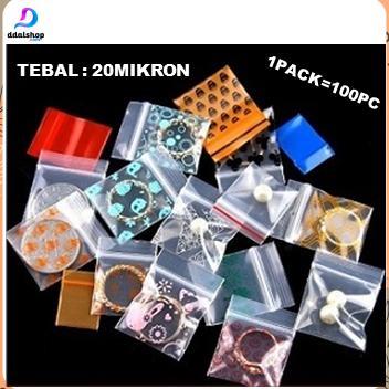 Plastik Kemasan | Plastik Klip Kecil Besar Motif Ziplock Berkualitas | Plastik Klip Obat 100 piece