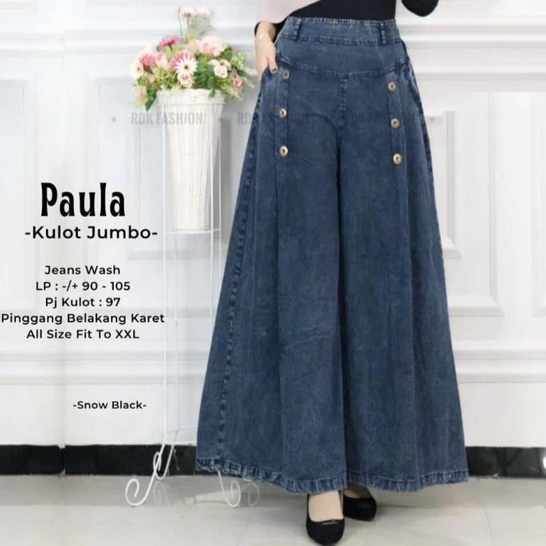 CELANA KULOT JEANS JUMBO PALAZZO/KULOT JEANS PAYUNG JUMBO