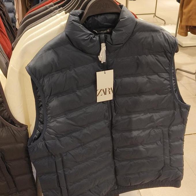 Vest Rompi Zara Rompi Puffer Navy Original Store gs