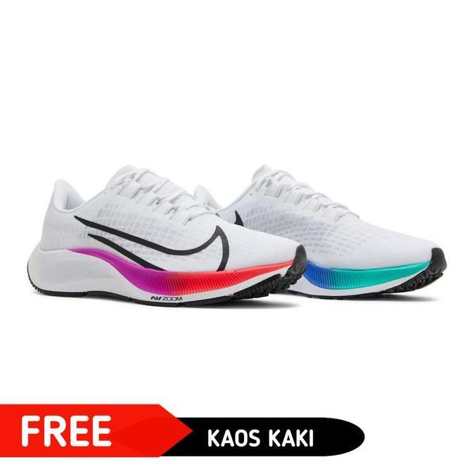 Air Zoom Pegasus 37 White Multi-Color Olympic [terbaik]