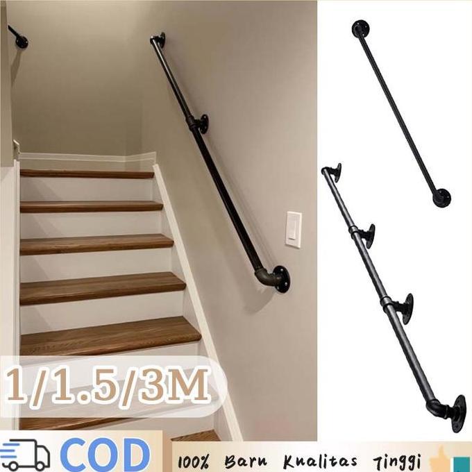 Pegangan Tangga Railing Pegangan Tangga Jagaan Tangga Tangga Pipa Industrial SHA