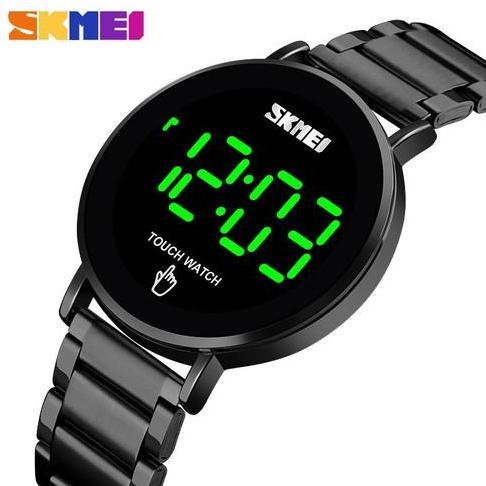 Promo Jam Tangan SKMEI original Digital Sentuh 50 Stainless Stell Tahan air Kaca Waterproof bercahay